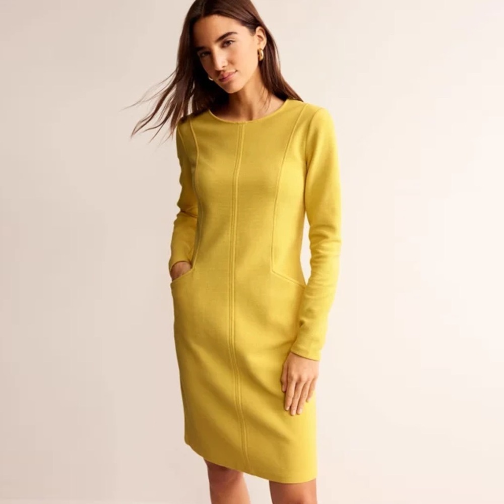 NWT - Boden - Ellen Ottoman Dress - Yellow
